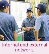 Internal and external network.